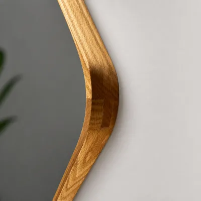 Noorwork NM7010 - 70x100 cm, Snedker Trærammespejl i olieret Egetræ