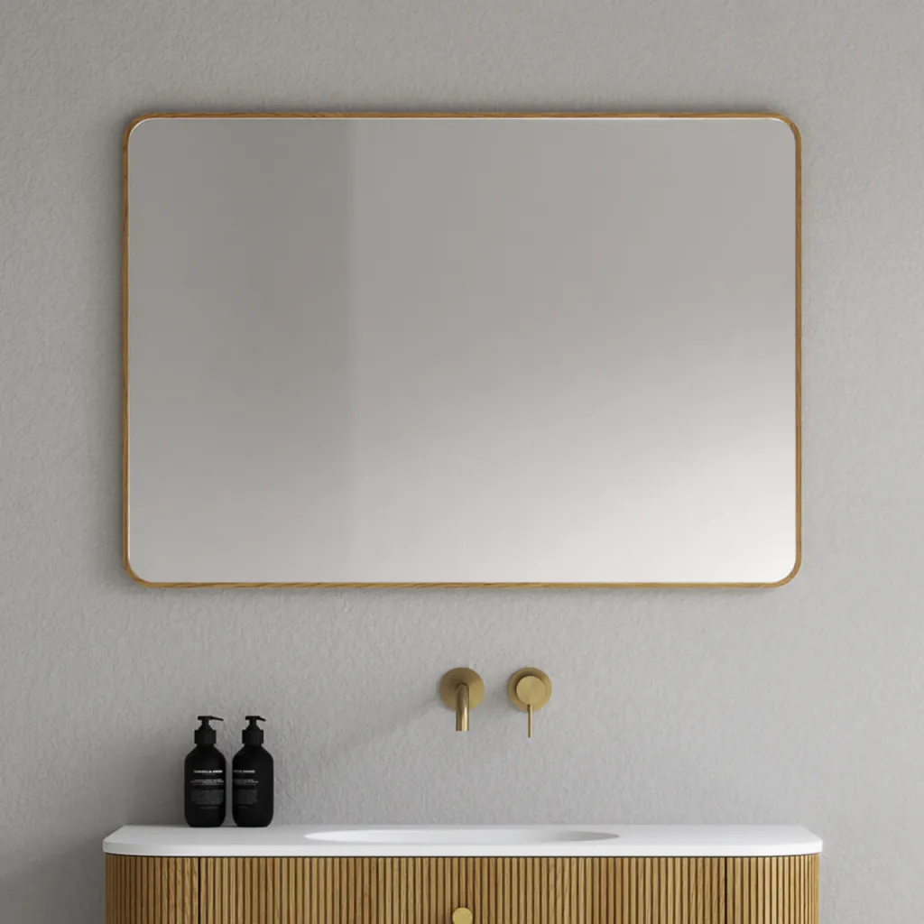 Noorwork NM7010 - 70x100 cm, Snedker Trærammespejl i olieret Egetræ