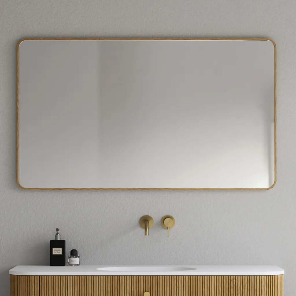 Noorwork NM7012 - 70x120 cm, Snedker Trærammespejl i olieret Egetræ