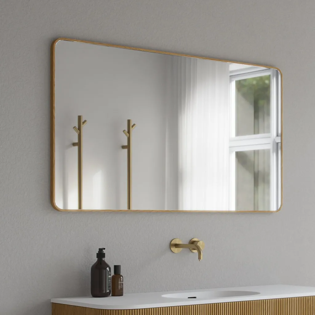 Noorwork NM7012 - 70x120 cm, Snedker Trærammespejl i olieret Egetræ