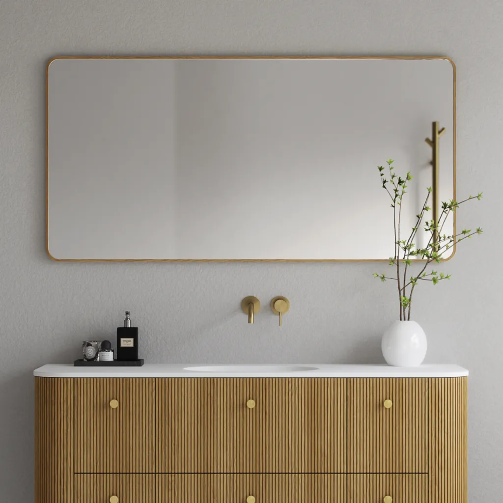 Noorwork NM7014 - 70x140 cm, Snedker Trærammespejl i olieret Egetræ