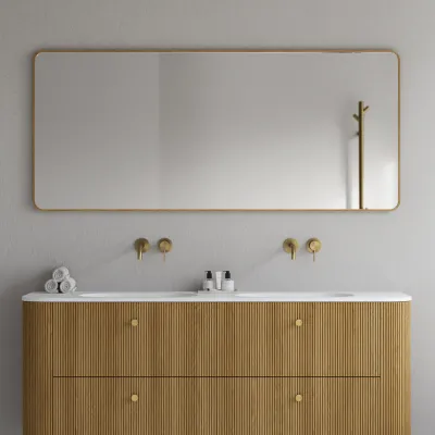 Noorwork NM7016 - 70x160 cm, Snedker Trærammespejl i olieret Egtræ