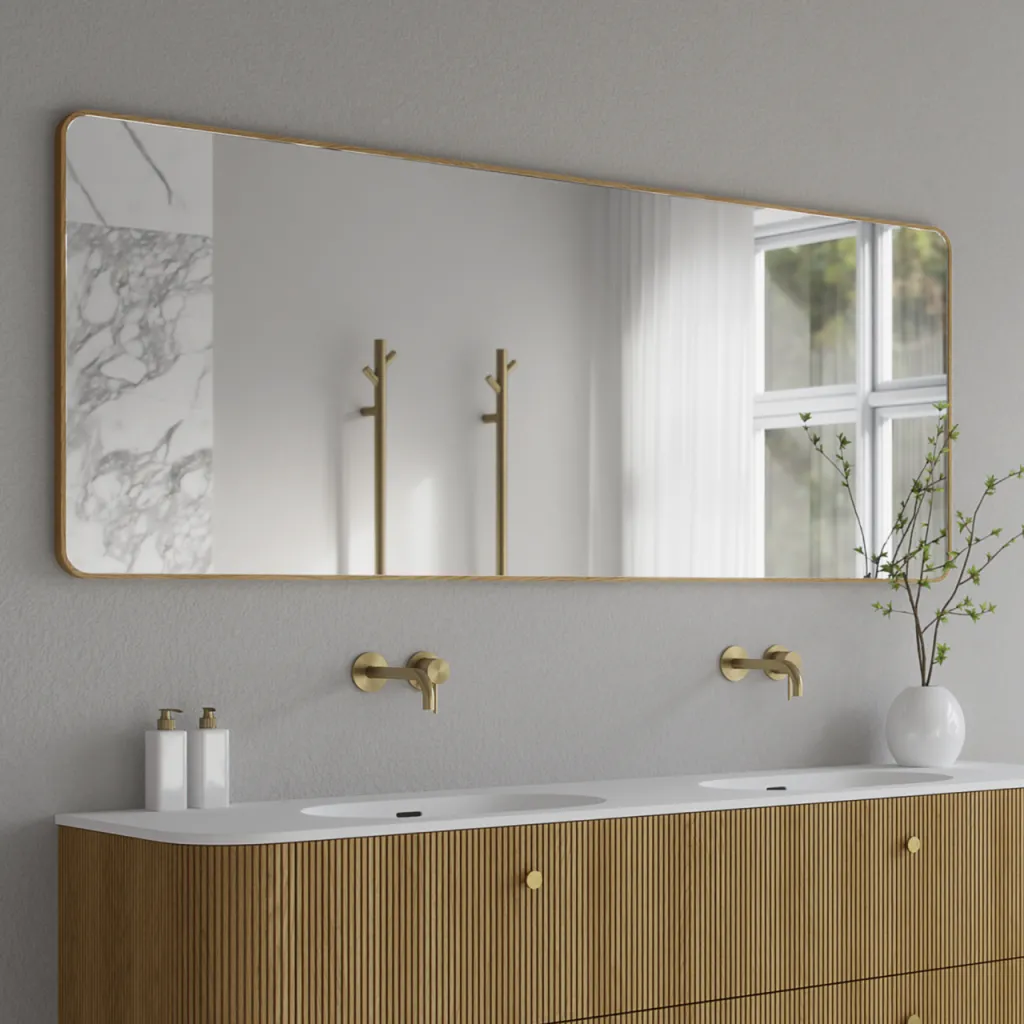 Noorwork NM7018 - 70x180 cm, Snedker Trærammespejl i olieret Egetræ