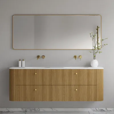 Noorwork NM7018 - 70x180 cm, Snedker Trærammespejl i olieret Egetræ