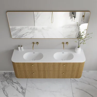 Noorwork NM7018 - 70x180 cm, Snedker Trærammespejl i olieret Egetræ