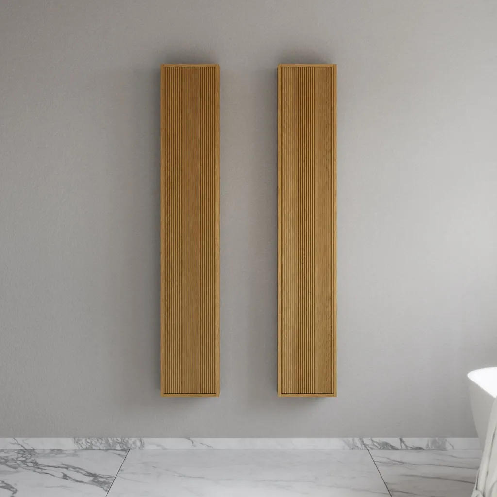 Noorwork NHC3117 - 30x16x170 cm, Snedkerhøjskab i Natur Eg 