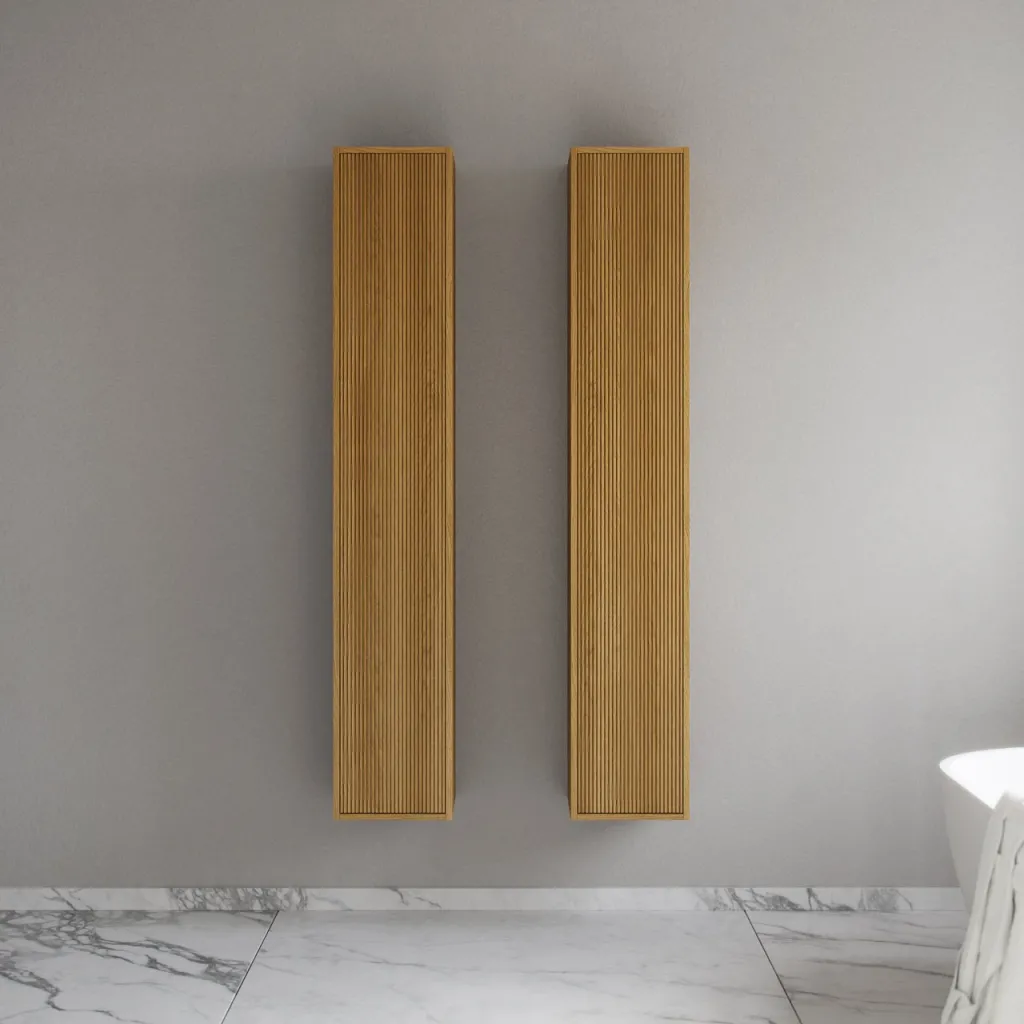 Noorwork NHC3317 - 30x35x170 cm, Snedker-højskab i Natur Eg 
