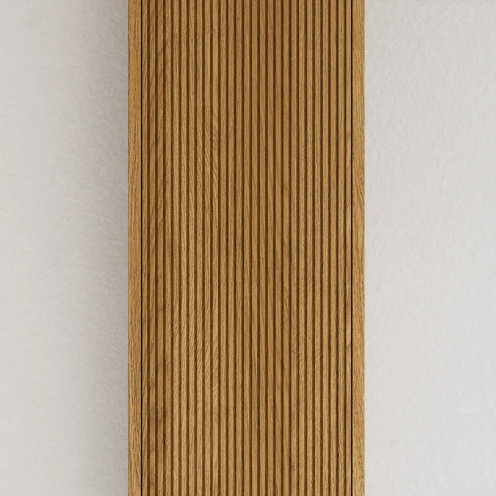 Noorwork NHC3317 - 30x35x170 cm, Snedker-højskab i Natur Eg 