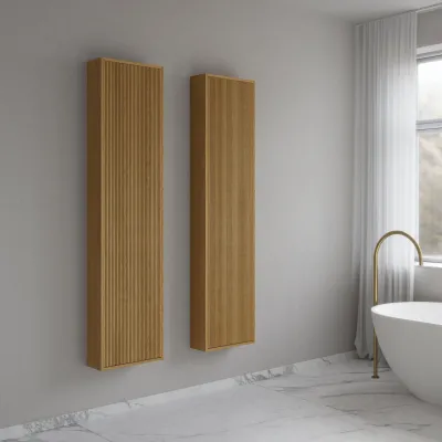 Noorwork NHC4117 - 40x16x170 cm, Snedkerhøjskab i Natur Eg 
