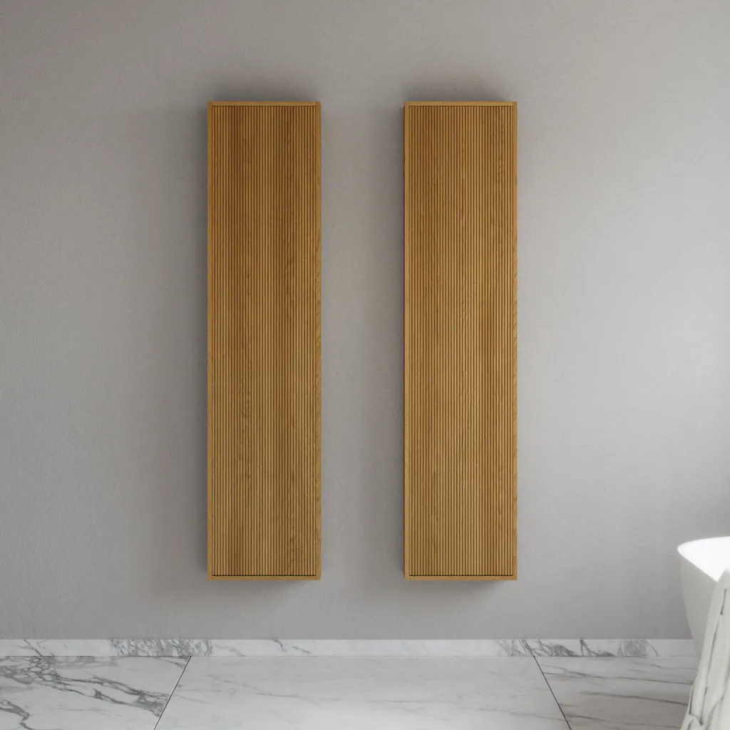 Noorwork NHC4117 - 40x16x170 cm, Snedkerhøjskab i Natur Eg 