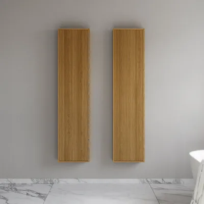 Noorwork NHC4117 - 40x16x170 cm, Snedkerhøjskab i Natur Eg 