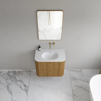 Noorwork 80 - Snedkermøbel i Natur Eg inkl. Mathvid Corian® Vaskebordplade