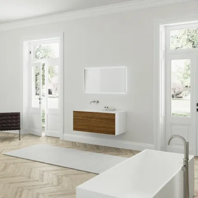 Copenhagen Chic 120L - Badmøbel MKII, Walnut