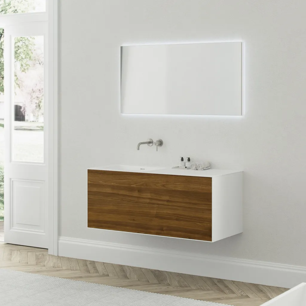 Copenhagen Chic 120L - Badmøbel MKII, Walnut