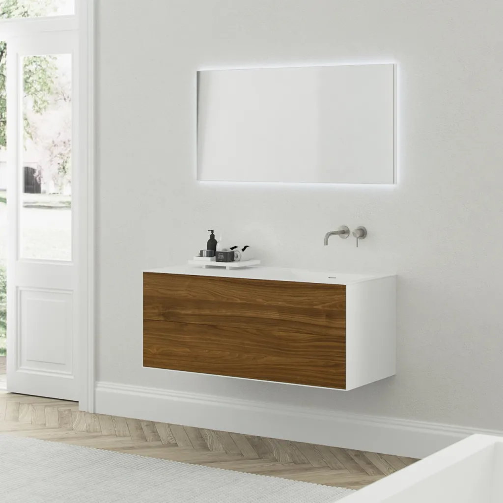 Copenhagen Chic 120R - Badmøbel MKII, Walnut