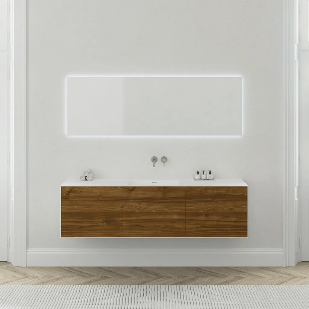Copenhagen Chic 180 - MKII, Glacier White Corian® m/American Walnut