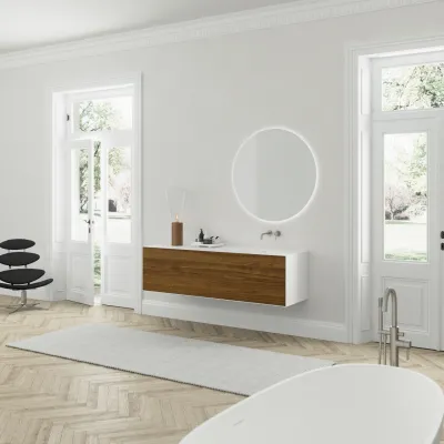 Copenhagen Chic 180R - Badmøbel, MKII, Walnut