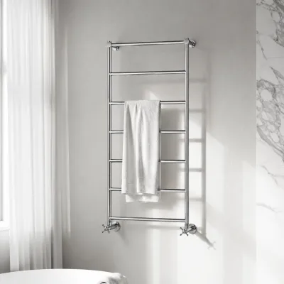 Hassel&Teudt HTH116 - 52 x 116h cm. Håndklædetørrer i Krom