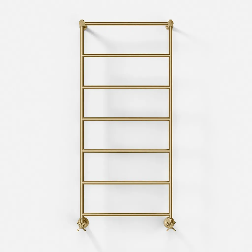 Hassel&Teudt HTH116 - 52 x 116h cm. Håndklædetørrer i PVD Børstet Messing