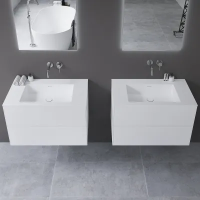 Copenhagen Chic 80 - MKII Badmøbel, Corian®, Mathvid