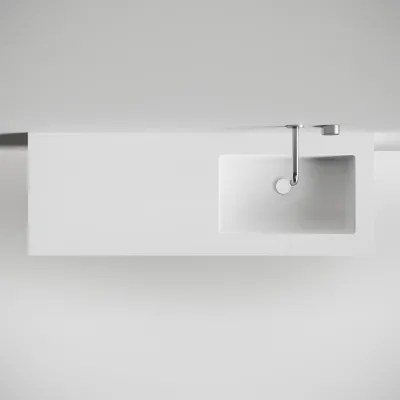 Copenhagen Chic 140R - MKII  - Badmøbel, Corian®, Mathvid