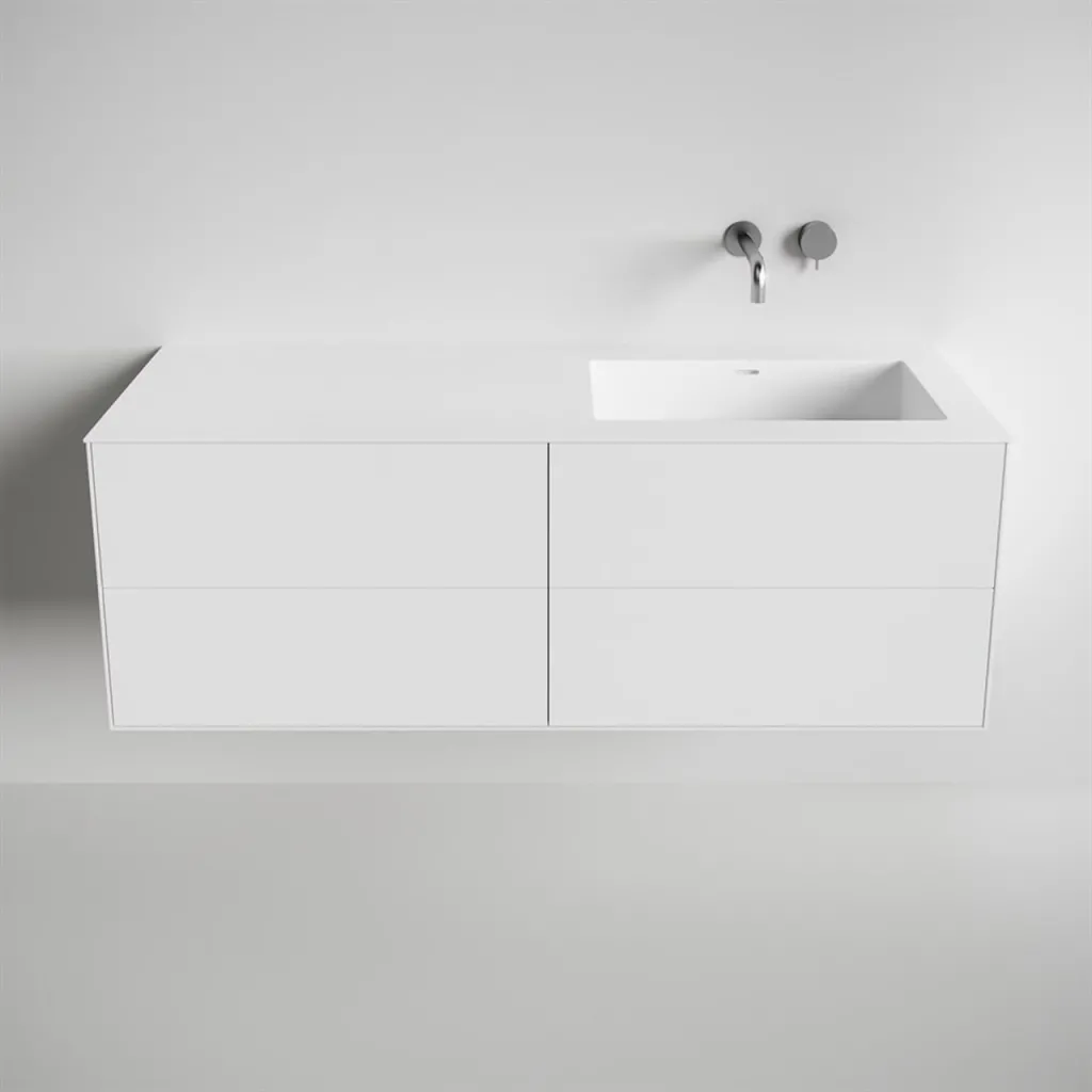 Copenhagen Chic 140R - MKII  - Badmøbel, Corian®, Mathvid