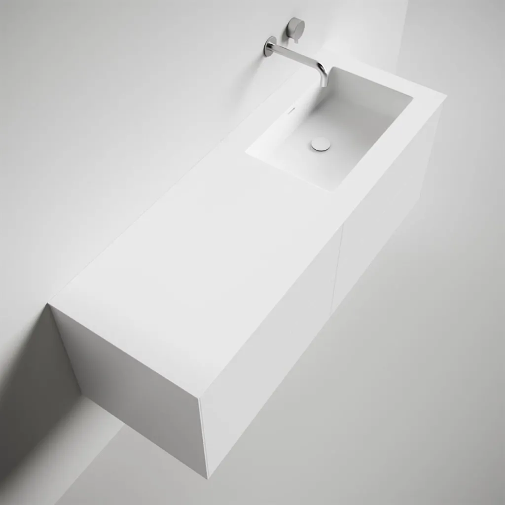 Copenhagen Chic 140R - MKII  - Badmøbel, Corian®, Mathvid