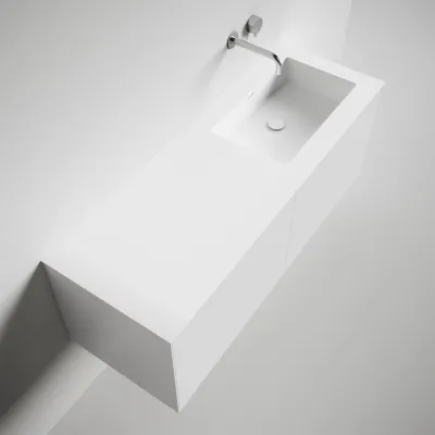 Copenhagen Chic 140R - MKII  - Badmøbel, Corian®, Mathvid