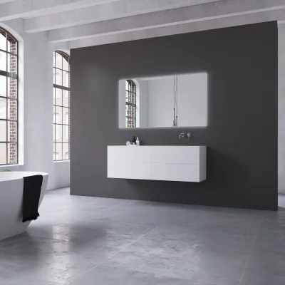 Copenhagen Chic 140R - MKII  - Badmøbel, Corian®, Mathvid