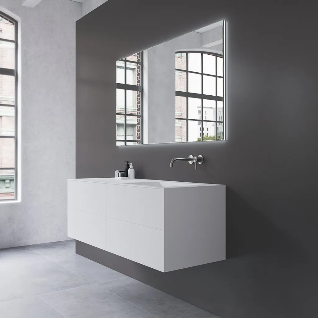 Copenhagen Chic 140R - MKII  - Badmøbel, Corian®, Mathvid