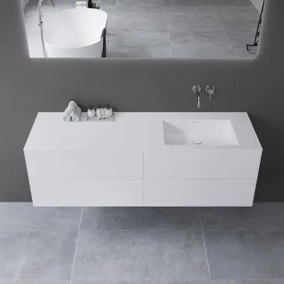 Copenhagen Chic 160R - MKII, Badmøbel, Corian®, Mathvid