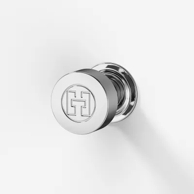 Hassel&Teudt HKN01L - Møbelgreb med H&T logo, Krom