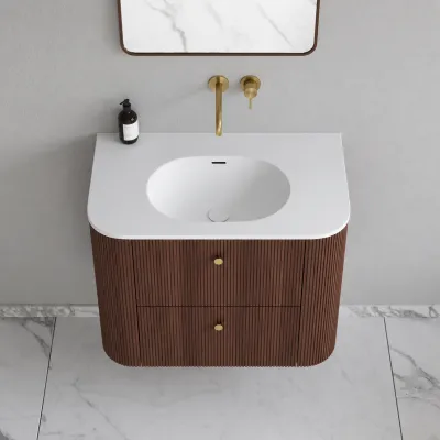 Noorwork 80 - Snedkermøbel i Valnød inkl. Mathvid Corian® Vaskebordplade