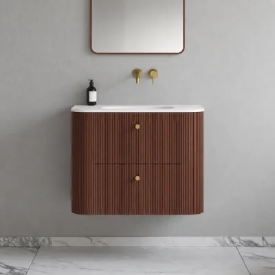 Noorwork 80 - Snedkermøbel i Valnød inkl. Mathvid Corian® Vaskebordplade