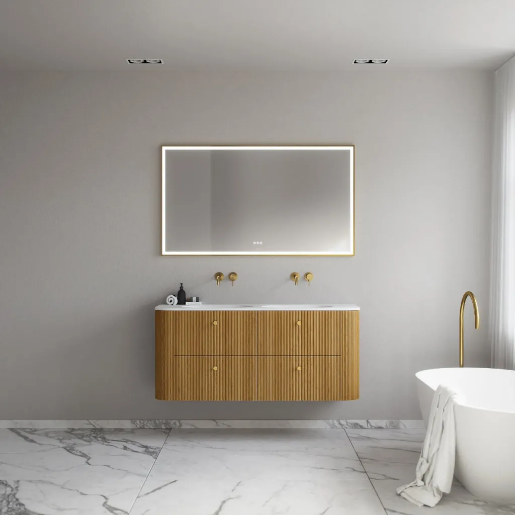 Noorwork 140D - Snedkermøbel i Natur Eg inkl. Mathvid Corian® Vaskebordplade