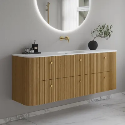 Noorwork 160 - Snedkermøbel i Natur Eg inkl. Mathvid Corian® Vaskebordplade