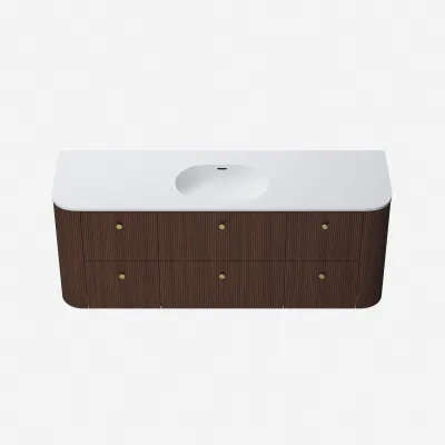 Noorwork 160 - Snedkermøbel i Valnød inkl. Mathvid Corian® Vaskebordplade