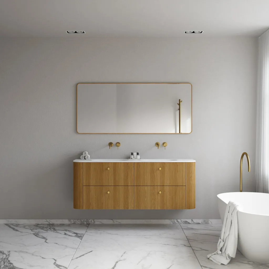 Noorwork 160D - Snedkermøbel i Natur Eg inkl. Mathvid Corian®