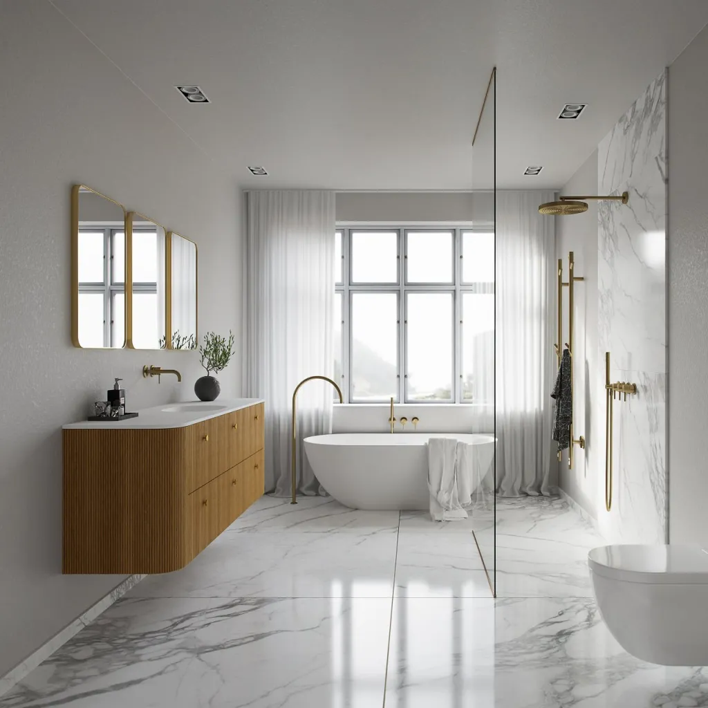 Noorwork 180 - Snedkermøbel i Natur Eg inkl. Mathvid Corian® Vaskebordplade