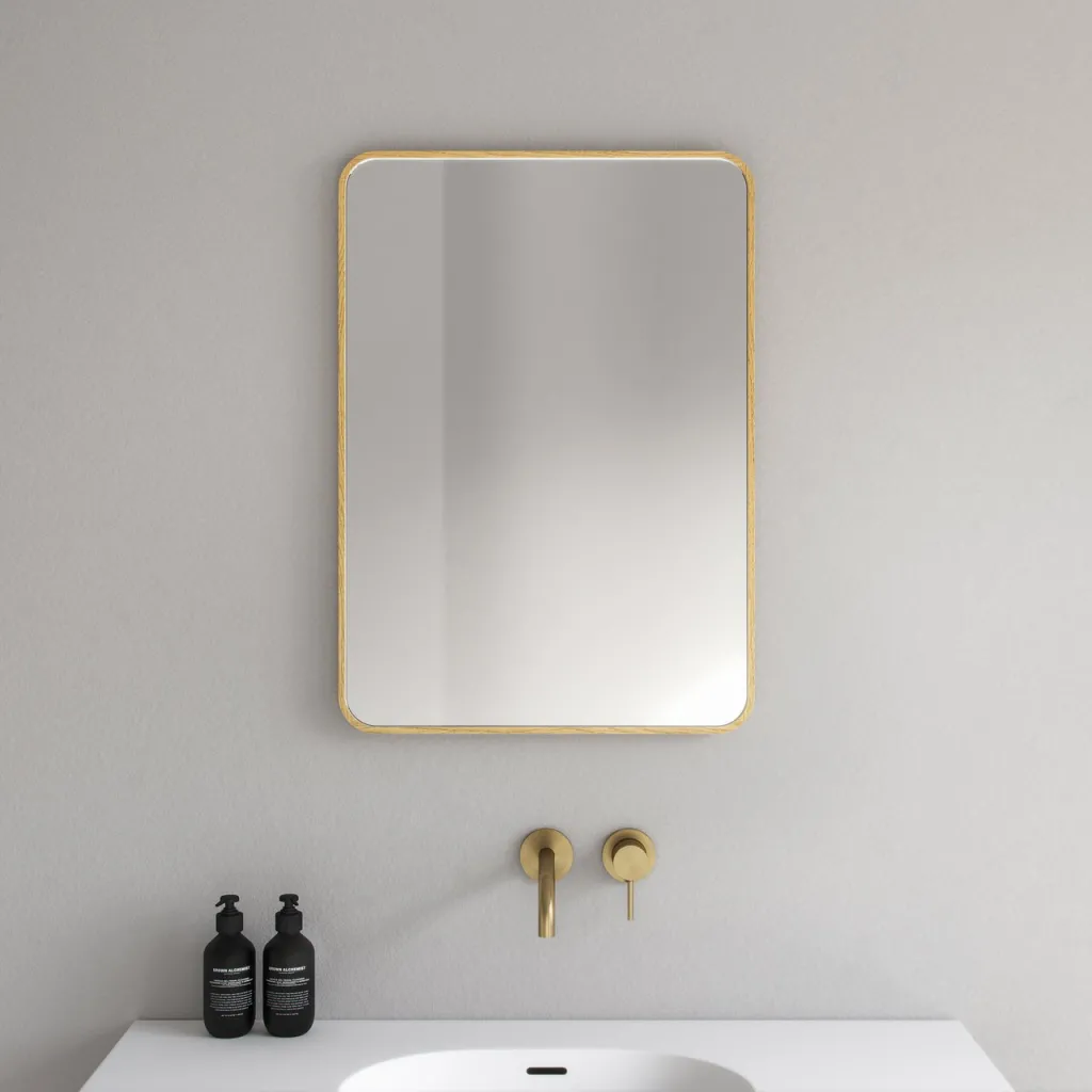 Noorwork NM5070 - 50x70 cm, Mirror, Light Oak