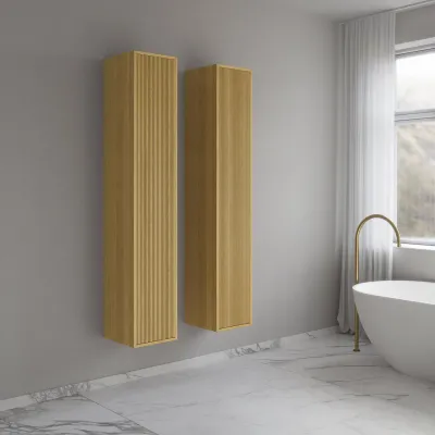 Noorwork NHC3317 - 30x35x170 cm High cabinet, Light Oak