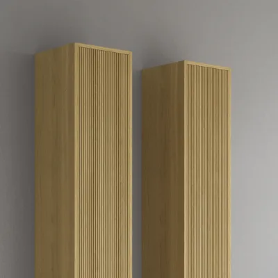 Noorwork NHC3317 - Snedkerhøjskab i Lys Natur Eg, 30x35x170 cm.