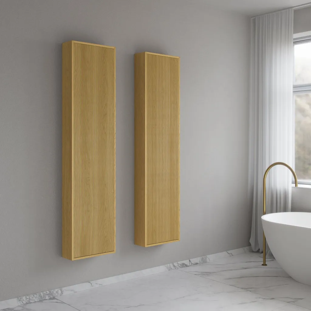 Noorwork NHC4117 - 40x16x170 cm High cabinet, Light Oak