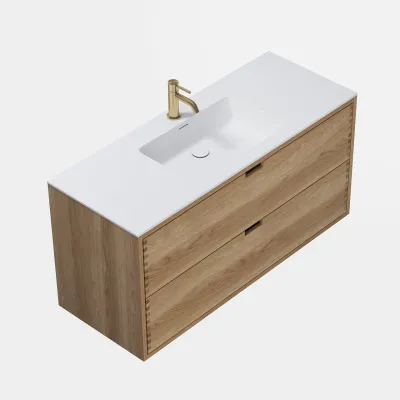 CPH Tapwork Soho 120 - MKIII, Fingertappet Snedkermøbel i Natur Eg inkl. Mathvid SolidTec® Vask