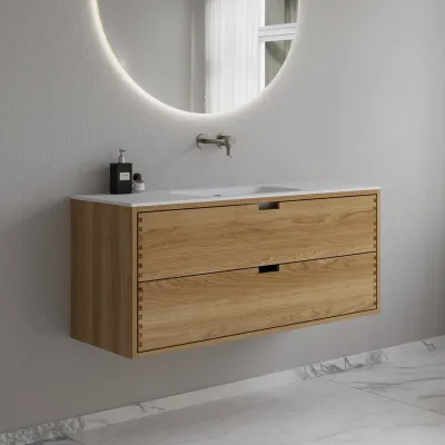 CPH Tapwork Soft 120 - MKIII, Fingertappet Snedkermøbel i Natur Eg inkl. Mathvid SolidTec® Vask