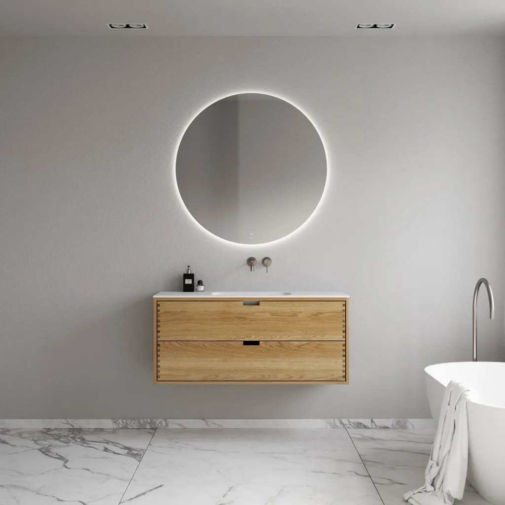 CPH Tapwork Soft 120 - MKIII, Fingertappet Snedkermøbel i Natur Eg inkl. Mathvid SolidTec® Vask