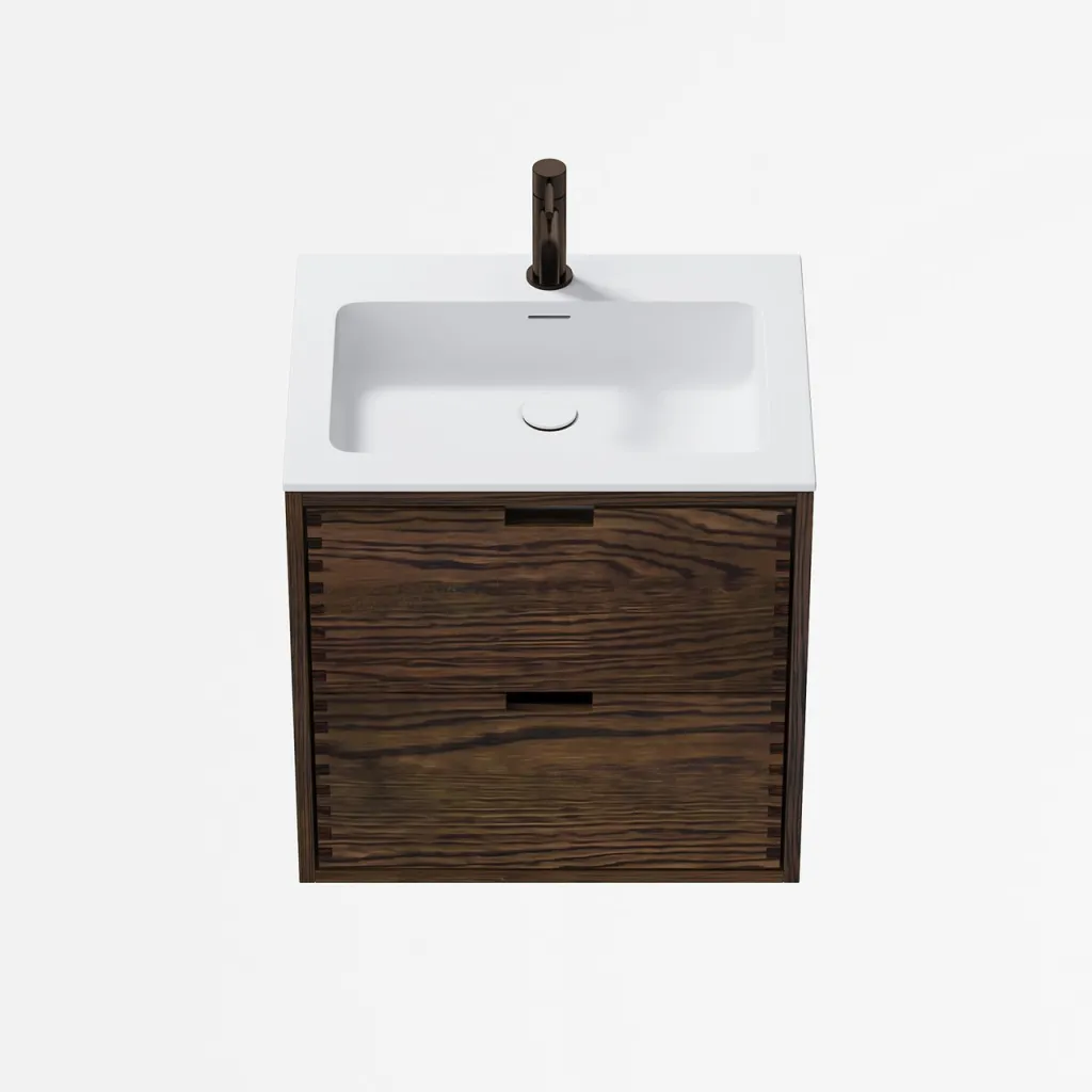 CPH Tapwork Soho 60 - MKIII, Fingertappet Snedkermøbel i Røget Eg inkl. Mathvid SolidTec® Vask