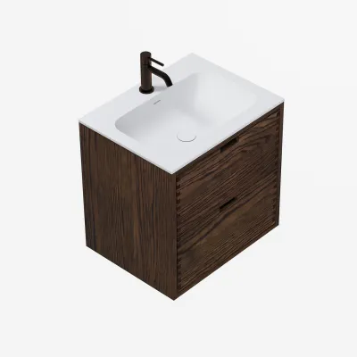 CPH Tapwork Soft 60 - MKIII, Fingertappet Snedkermøbel i Røget Eg inkl. Mathvid SolidTec® Vask