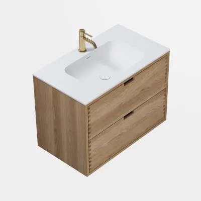 CPH Tapwork Soft 80 - MKIII, Fingertappet Snedkermøbel i Natur Eg inkl. Mathvid SolidTec® Vask