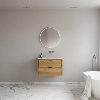CPH Tapwork Soft 80 - MKIII, Fingertappet Snedkermøbel i Natur Eg inkl. Mathvid SolidTec® Vask